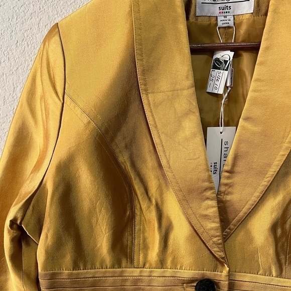 Vintage Sharagano Gold Asian Inspired Blazer - Picture 4 of 7